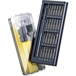 AXTH 25-in-1 Small Precision Screwdriver Set, Professional Magnetic Mini Repair Tool Kit for Phone, Computer, Watch, Laptop, Macbook, Ring Doorbell, Eyeglass, Electronic, [Bearing
