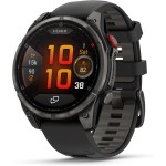 Garmin fēnix® 8 Pro, 51mm, AMOLED Display, Premium Connected Multisport GPS Smartwatch, inReach® Technology, Sapphire, Titanium with Graphite/Black Silicone Band Garmin fēnix® 8 Pr