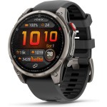 Garmin fēnix® 8 Pro, 51mm, AMOLED Display, Premium Connected Multisport GPS Smartwatch, inReach® Technology, Sapphire, Titanium with Graphite/Black Silicone Band Garmin fēnix® 8 Pr