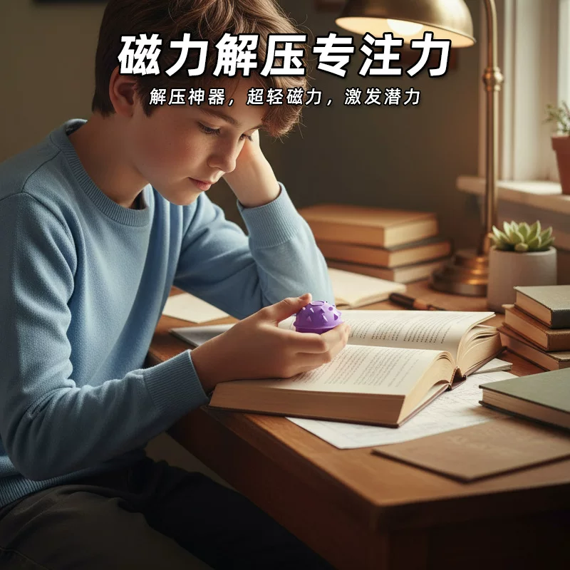 热销硅胶磁力球Sensory toys感官磁吸解压儿童益智玩具磁力球