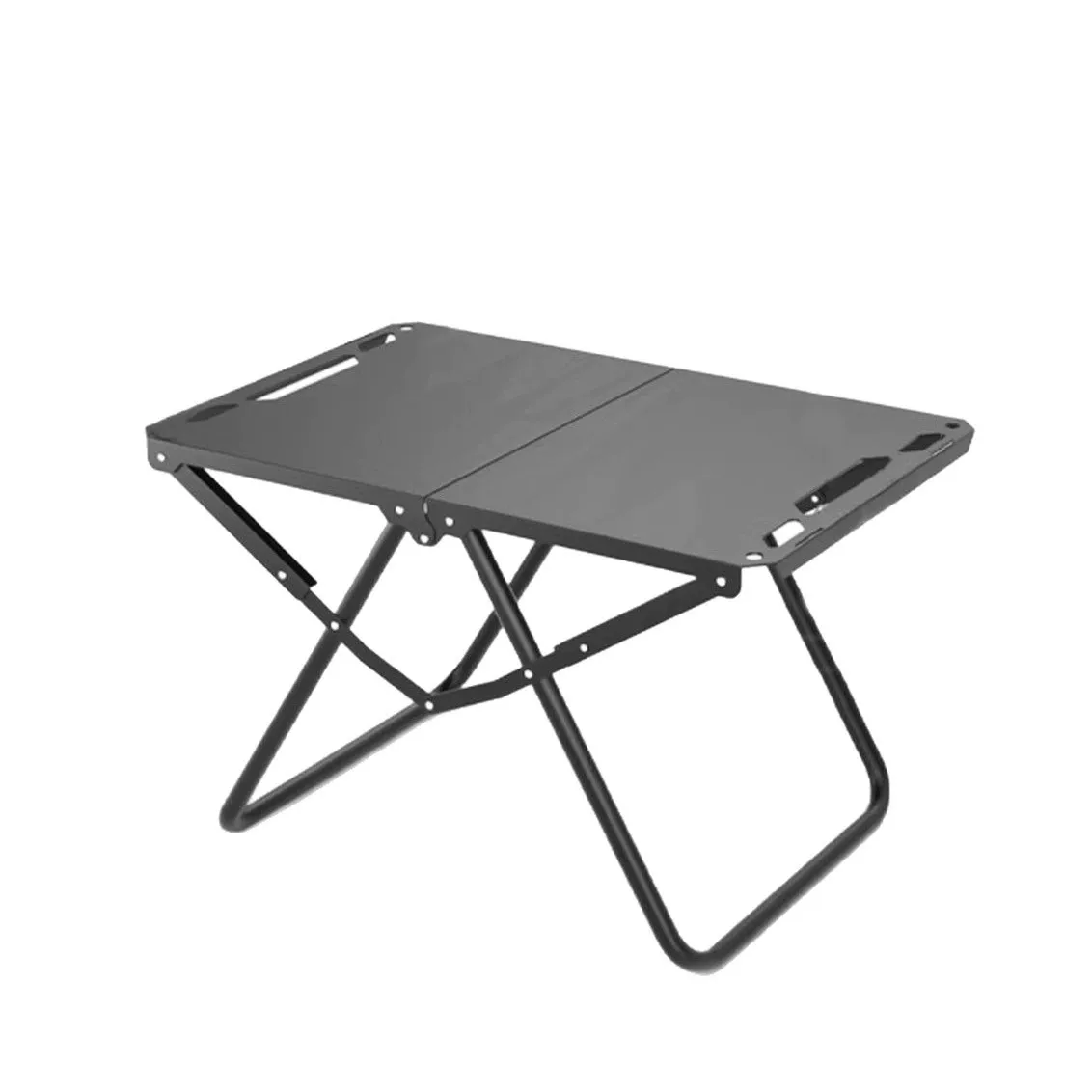 Faltbare Campingtisch für den Außenbereich, tragbarer Grilltisch für Picknicks, verstärkter multifunktionaler faltbarer Taktiktisch für Camping, komplettes Campingausstattungspaket