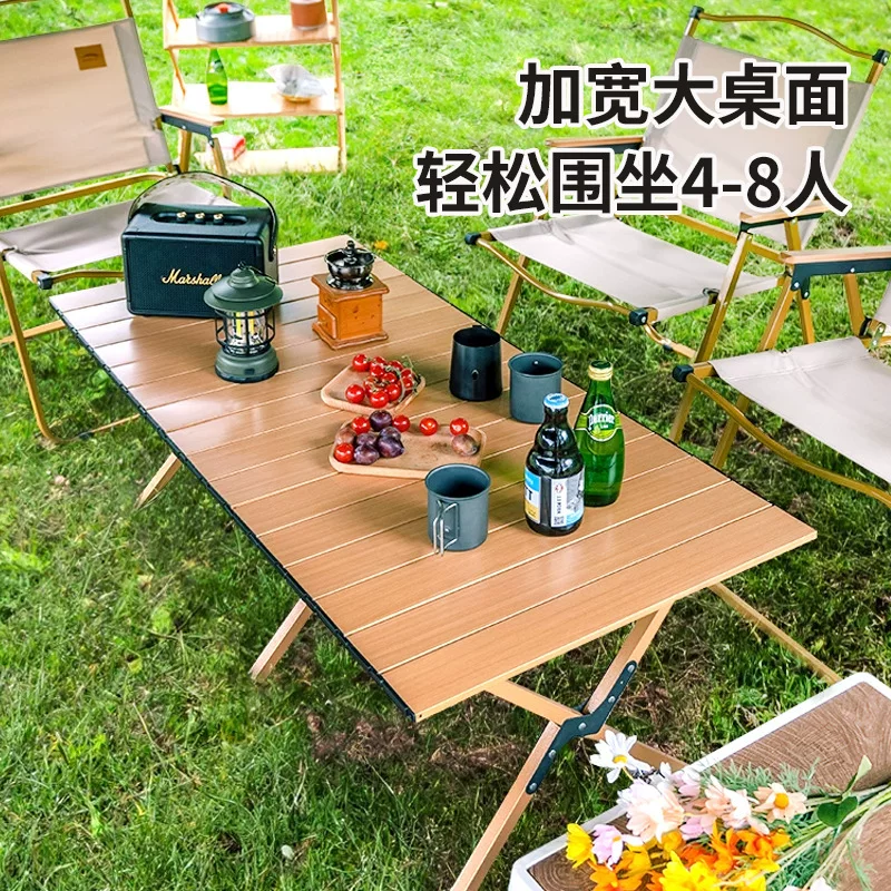 Faltbares Eierrollentisch für den Außenbereich, tragbarer Grill- und Campingtisch für Picknicks, Tisch für den Nachtwirtschaftsstand, faltbarer Eierrollentisch