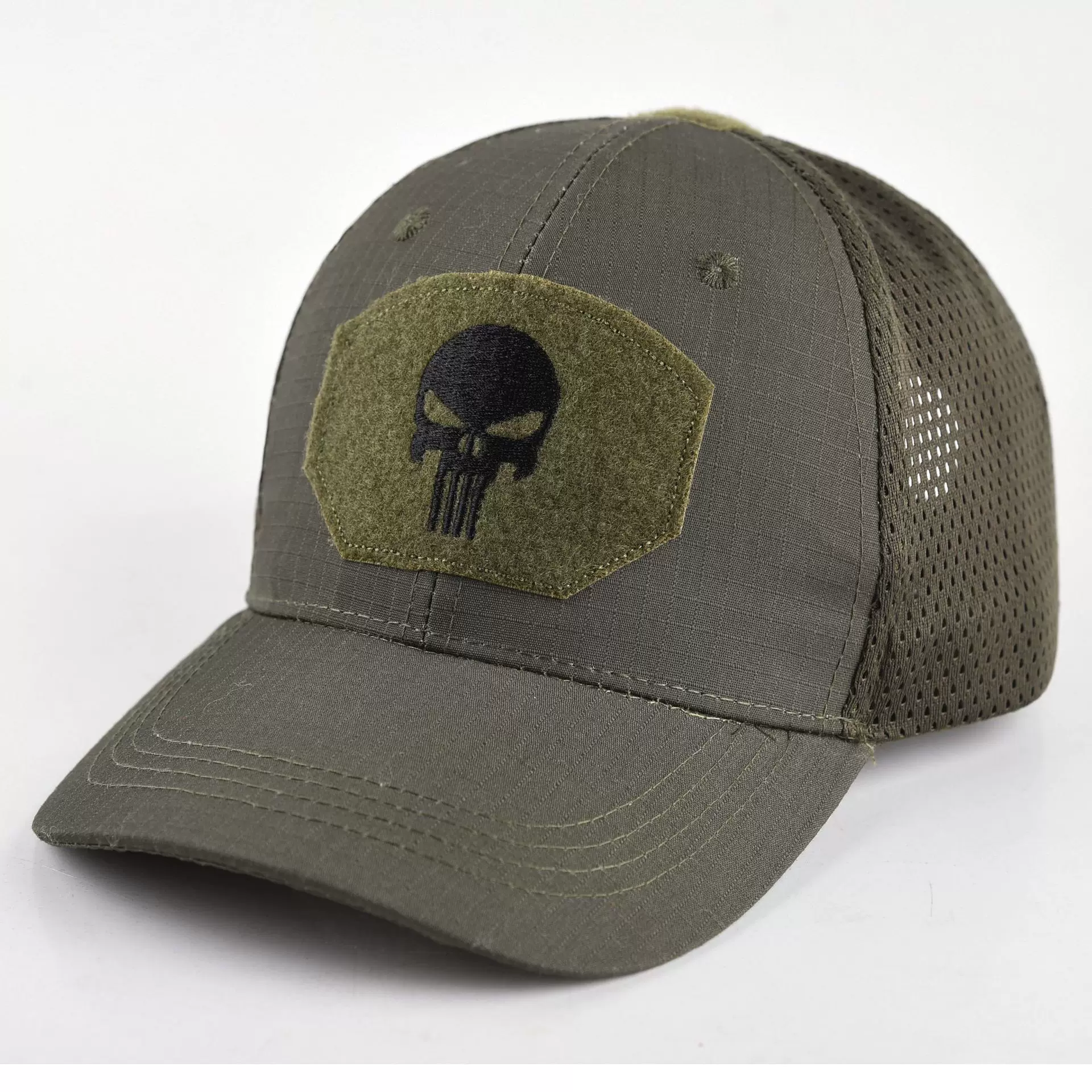 Military training camouflage stick summer ball cap male punisher embroidery outdoor female hat sunscreen sunshade cap military camouflage net cap