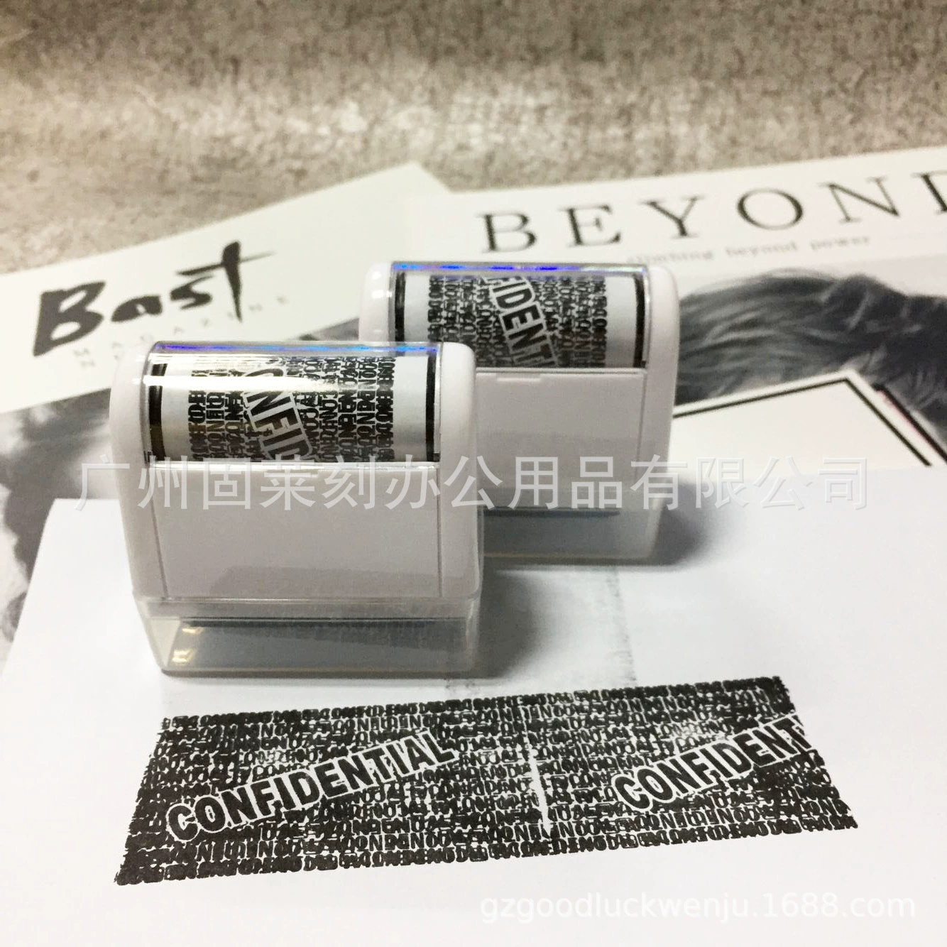 品 快递单隐私涂抹 小巧便携 滚轮式乱码保密印章