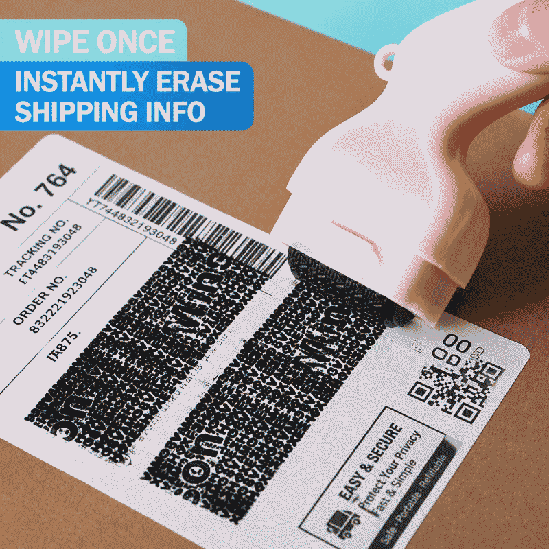 Confidential seal, express delivery receipt, scrambled code eraser, wholesale, multi-functional box cutter, cover word seal