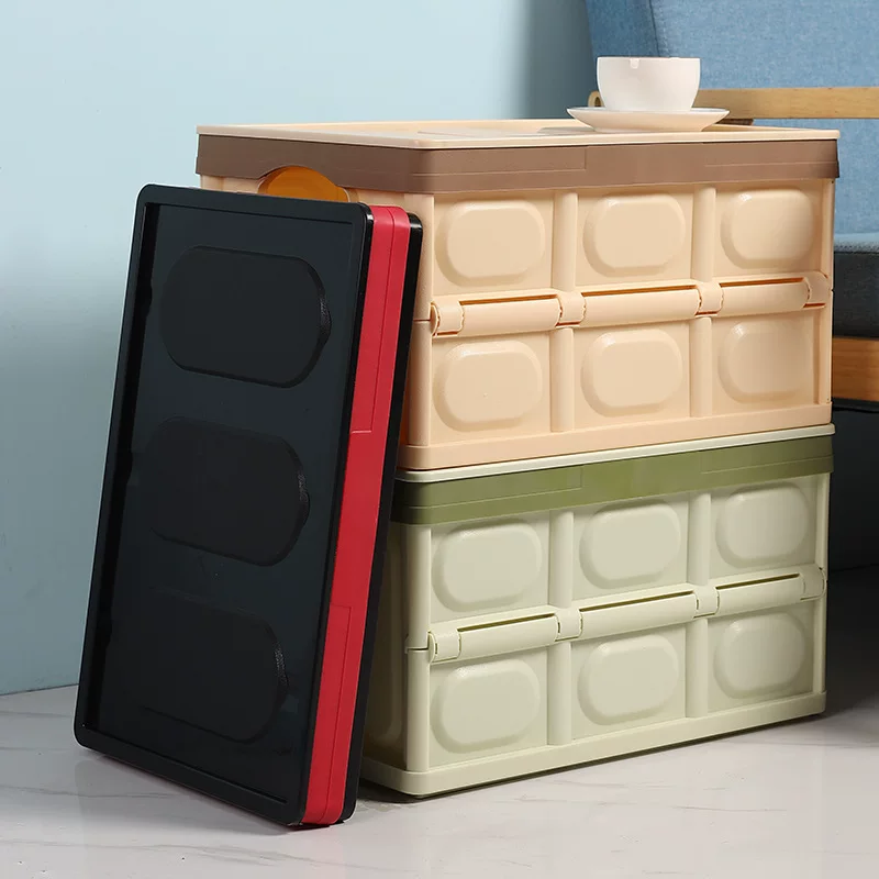 Foldable storage box, car folding box, large car trunk storage box, plastic organizing box, outdoor camping box