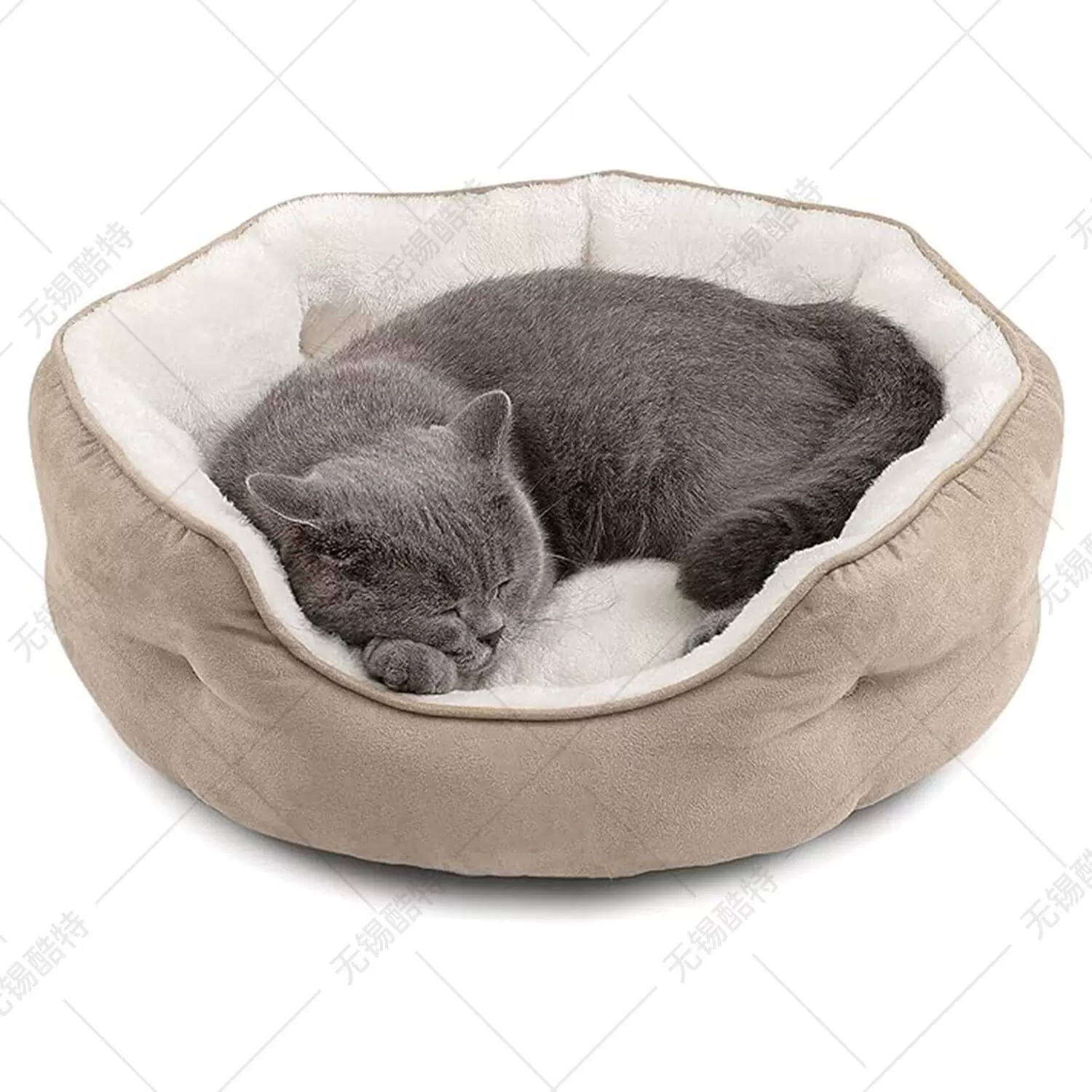Winter warm round cat bed and dog bed, machine washable, small dog bed, pet bedding, new style