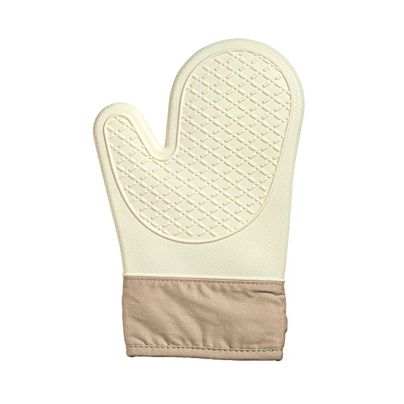 Five-finger oven mitts, kitchen heat-resistant, non-slip, anti-scald, baking, thickened silicone, high temperature resistant, microwave oven safe