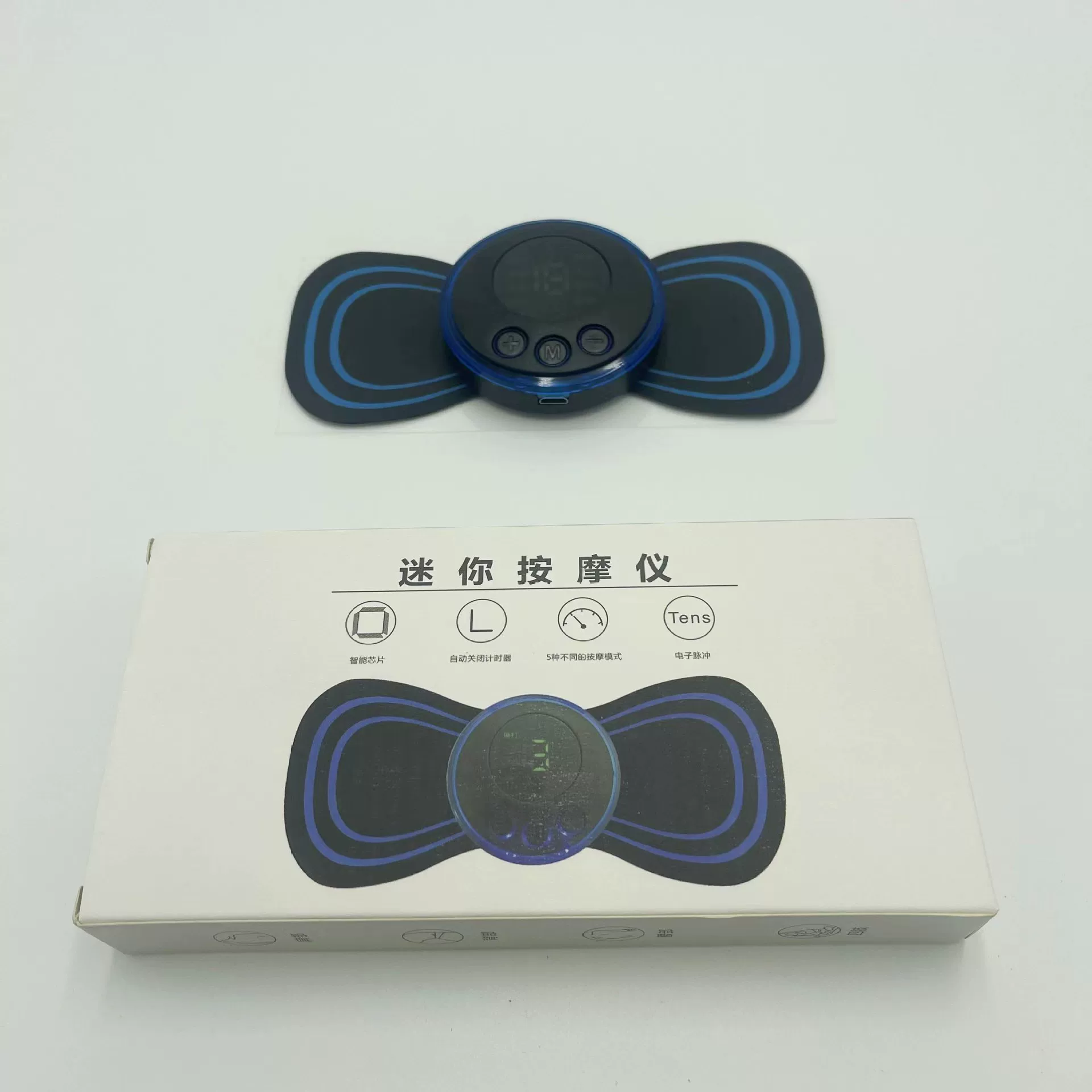 跨境现货颈椎按摩贴EMS迷你颈椎按摩仪电子脉冲肩颈按摩器厂家