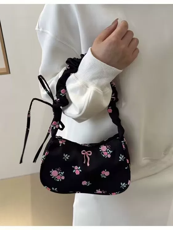 小碎花腋下包女2025新款小清新甜美手提包潮流韩版时尚简约单肩包