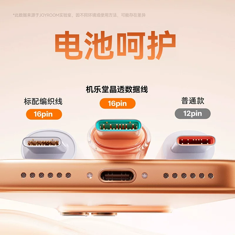 The Jiletang 100W fast charging data cable is compatible with Apple iPhone17 mobile phone charging cables and Huawei Android data cables