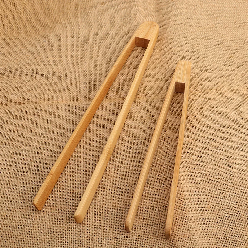 Wholesale bamboo food tongs, barbecue, pancake baking, kitchen bamboo tongs, commercial tea tongs, food bamboo tweezers