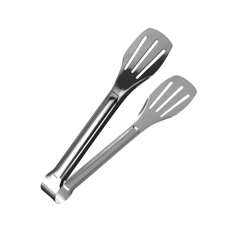304 three-line stainless steel thickened bread tongs, food tongs, barbecue tongs, baking kitchen small tools, steamed buns, steaks, frying