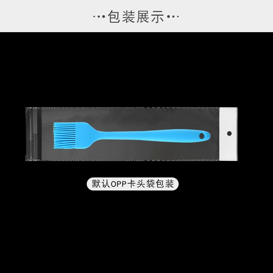 Cross-border in-stock silicone oil brushes of various sizes, all-in-one barbecue brushes, kitchen soy sauce brushes, seasoning brushes, household baking utensils