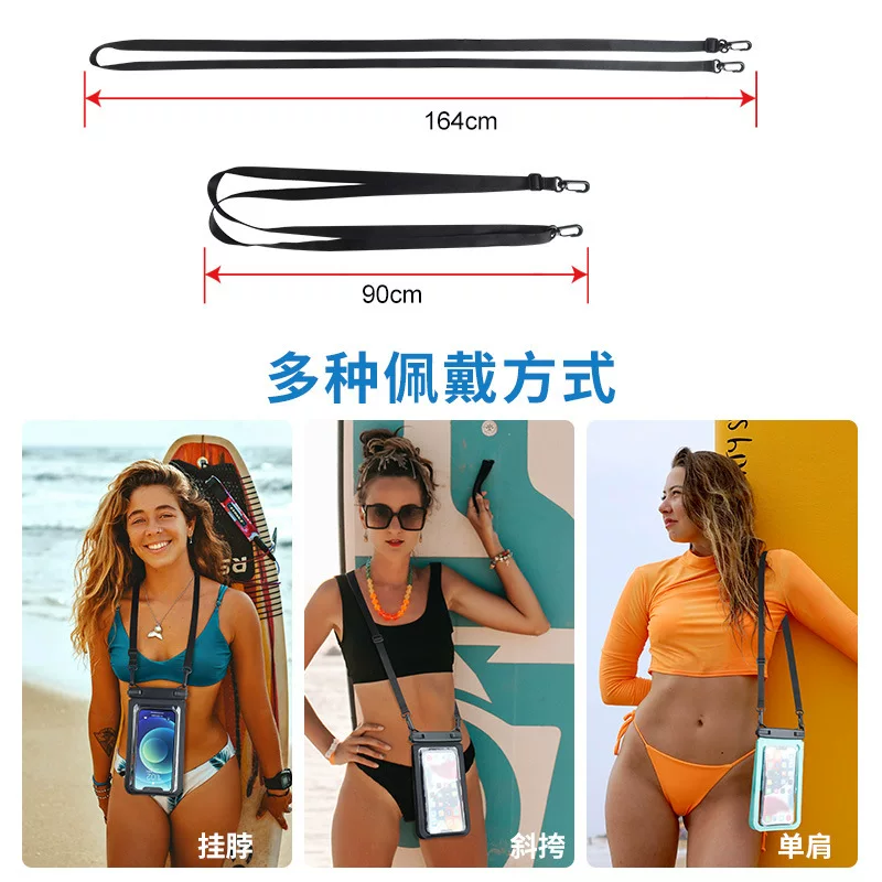 Im rahmen der grenzüberschreitenden wetten Von IPX8 bits für handys mit zwei schwimmtüten, die schwimmen und tauchen