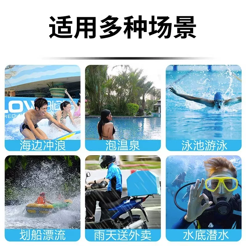 Wasserbeutel für mobiltelefone sind hoch und wasserdicht für den airbag und dasselbe schwimmbecken