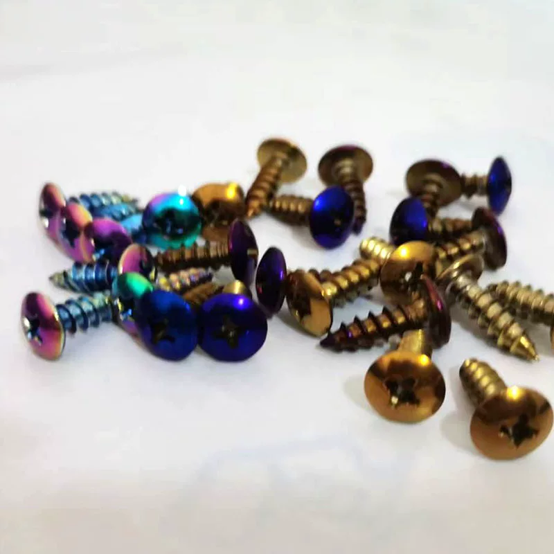 201 stainless steel blued self-tapping screw fiber nail extended self-tapping hardened cross thread