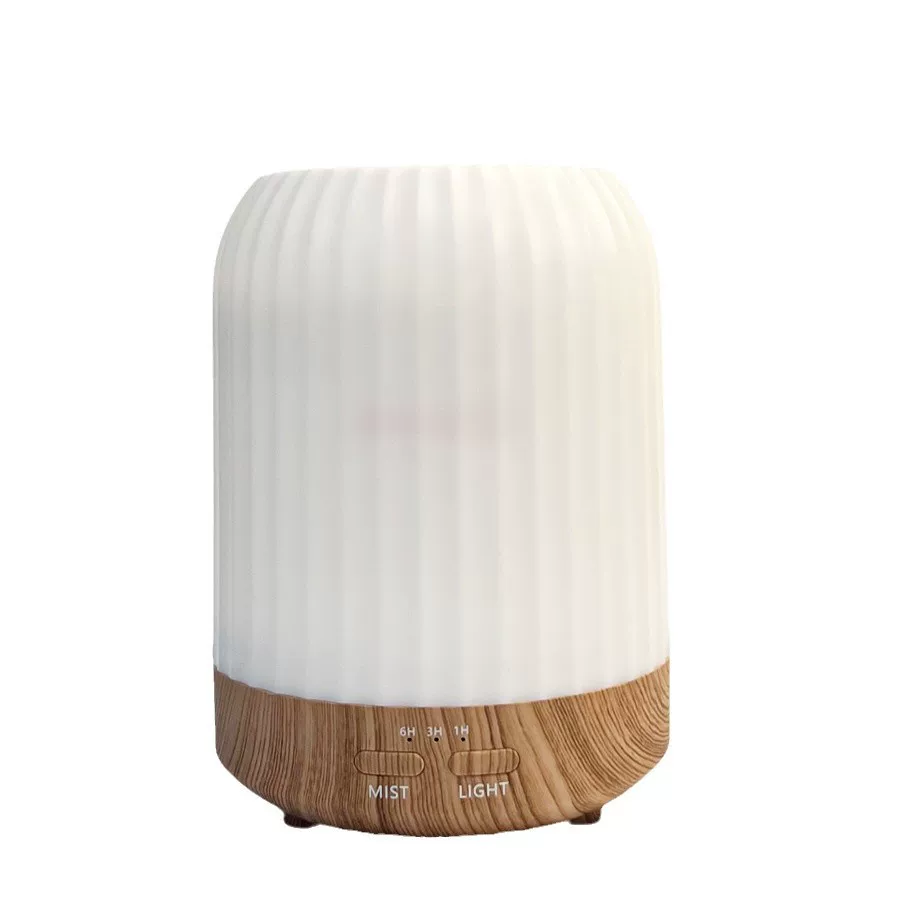 Household essential oil aroma diffuser, humidifier 2-in-1 automatic fragrance sprayer, bedroom diffuser with night light humidifier