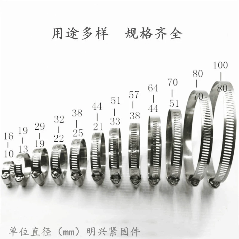 201 stainless steel American-style clamps, 304 clamps, clamps, pipe clamps with handles, cross-border gas range hood
