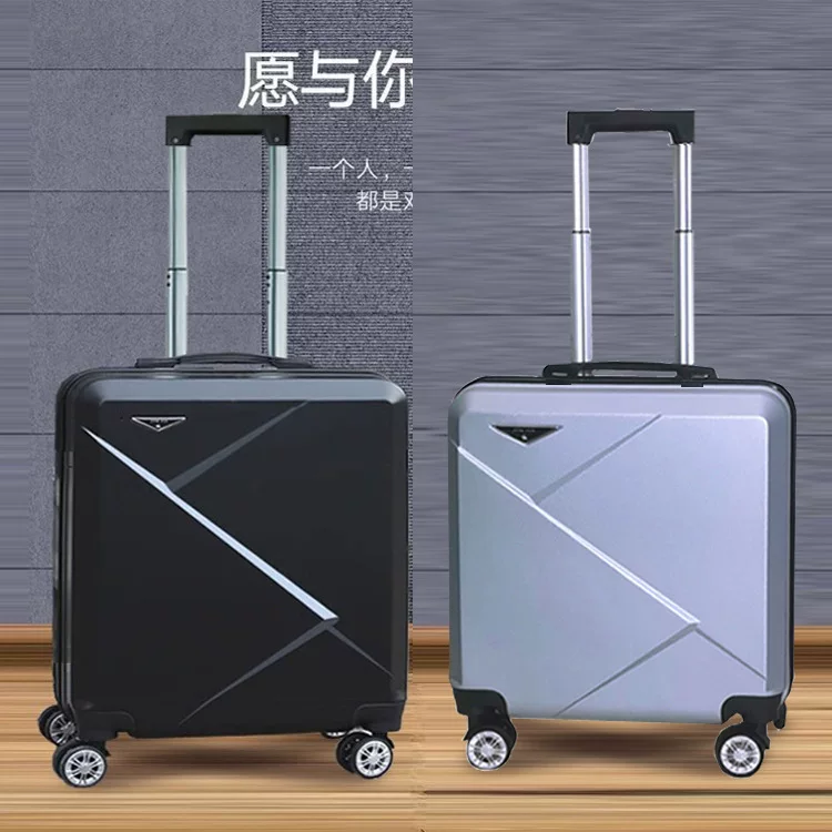 20-inch carry-on suitcase, 18-inch suitcase, men's business swivel wheel mini trolley case, women's retro combination suitcase