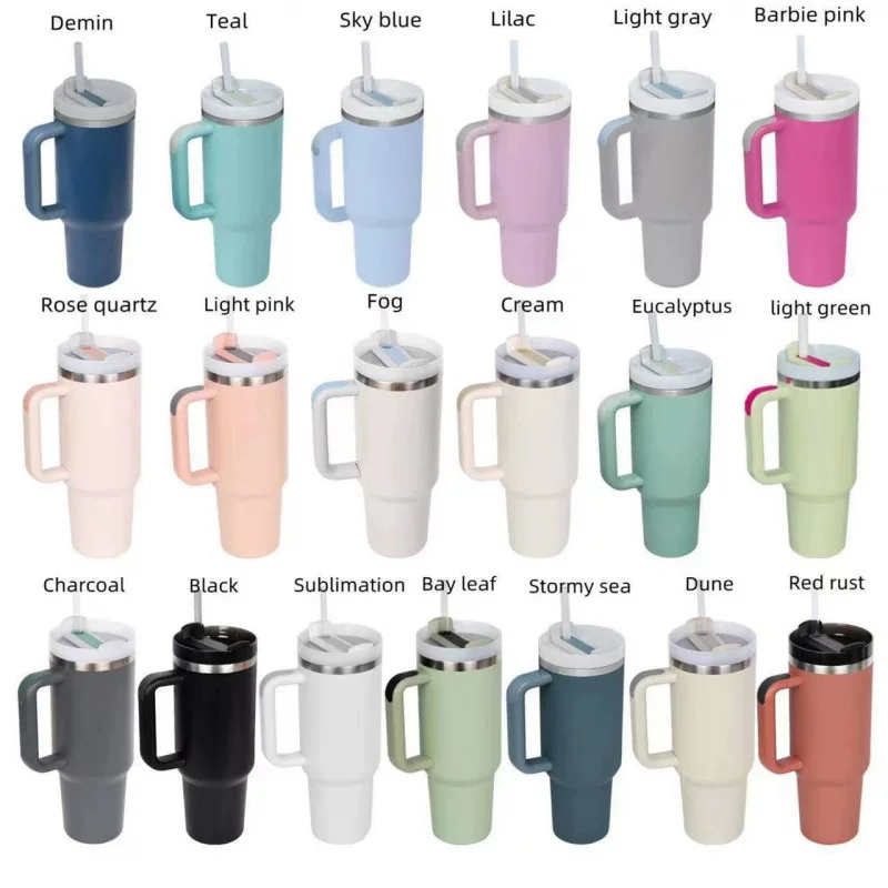304 Stainless Steel Ice King Cup 2nd Generation 40oz Stanley Car Mug Insulated Water Cup