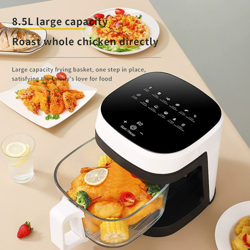 Cross-border household visual air fryer, cross-border trade model, large-capacity fryer, factory direct delivery, wholesale gifts