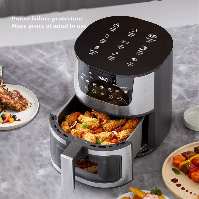 가정용 대용량 다기능 스테인리스 에어 프라이어 (air fryer)입니다