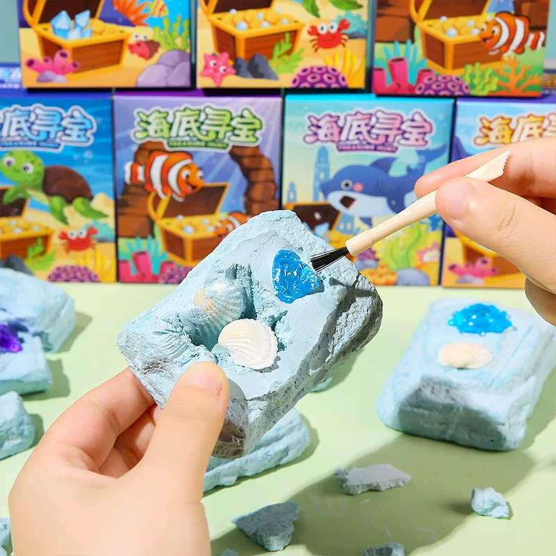 Ancient treasure hunting, archaeological excavation, toys, children's gemstone digging, treasure, dinosaur egg fossils, educational handicrafts manufacturer