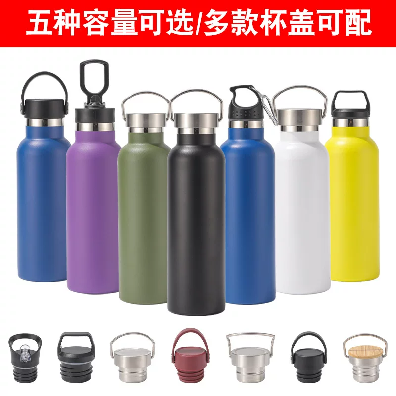 Cross-border Amazon American large-mouthed cups, stainless steel insulated cups, outdoor running sports cycling cups, space water bottle cups