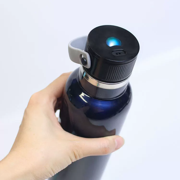 Cross-border American large-mouth bottle, ultraviolet UV sterilization cup, smart insulated cup, portable and convenient, stainless steel sports water bottle