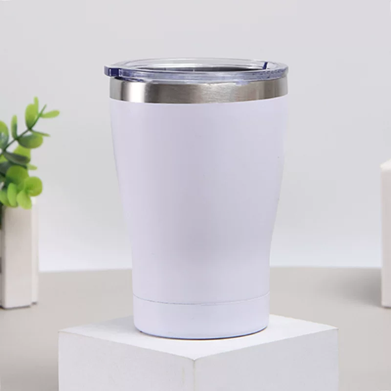 Cross-border exclusive 304 stainless steel car cups, sealed, portable, waist-cinching milk cups, lightweight, heat-insulating and heat-preserving cups