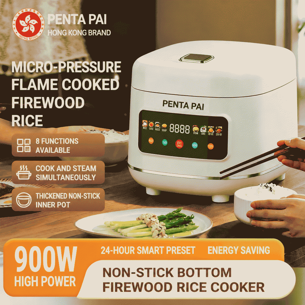 110V smart rice cooker for home use, 5L large capacity, with pre-set timer and rice-soup separation function, available for dropshipping