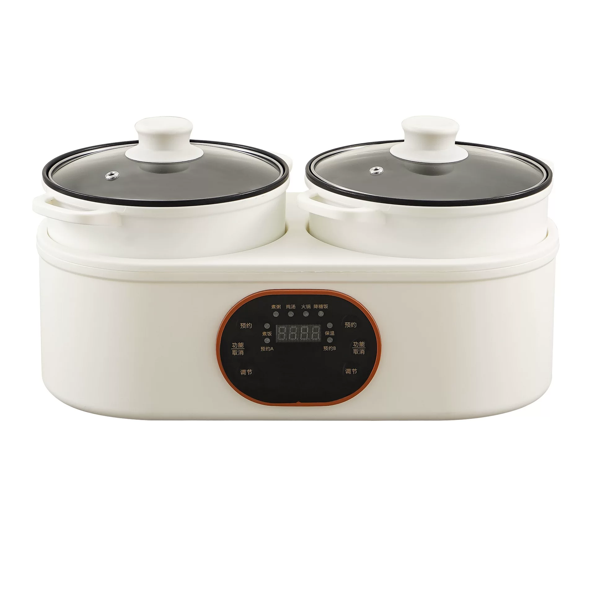 Split-type double-pot electric rice cooker, household multi-function electric boiling pot, pre-set timer, large capacity electric rice cooker