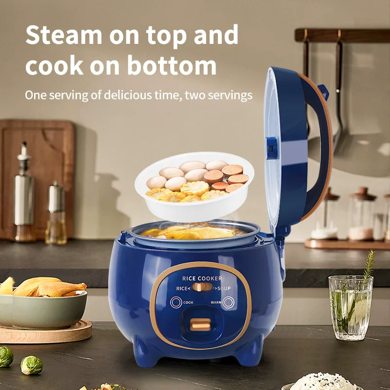 110V-220V kleine 1,8L Mindesto Topf mit separablem Innenbehälter zum Kochen, Braten, Erhitzen von Wasser und Suppen