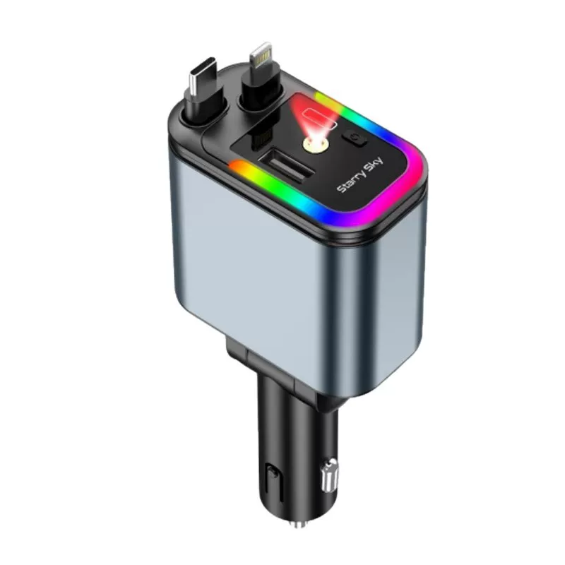Starry Sky Top Super Fast Charging 2026 New Model Cigarette Lighter one-to-Four car charger Adapter