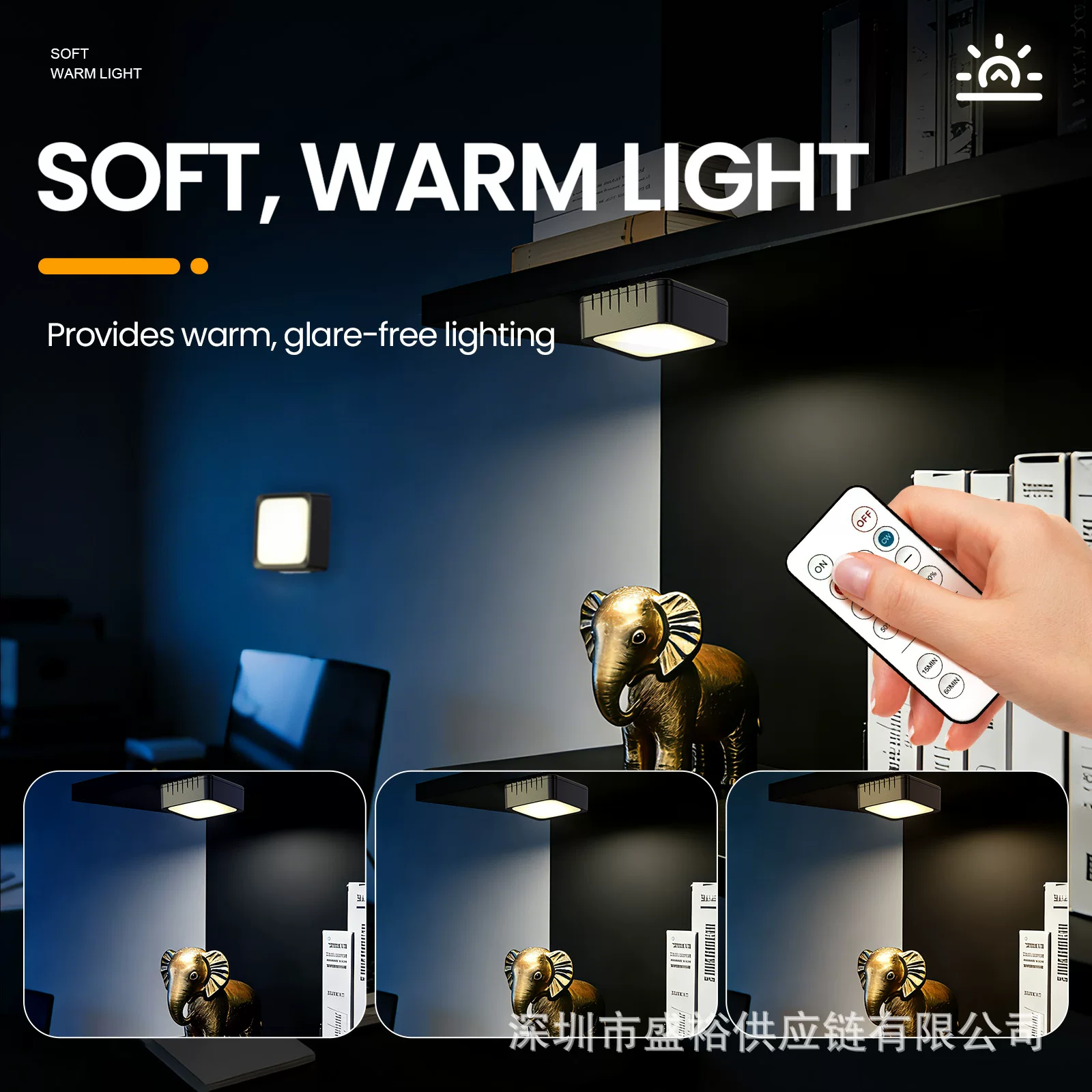 Neue quadratische Fernbedienung weiche Lichtschutz-Augen Flur Gang Lampe Eingangstür Lampe minimalistisch modern Kleiderschrank Lampe