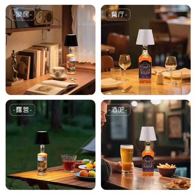 LED-Lade-Stimmungsleuchte, Schlafzimmer-Bar-Hit, Steckeraufsatz-Flaschenleuchte, Bestseller-Kreativ-Leselampe