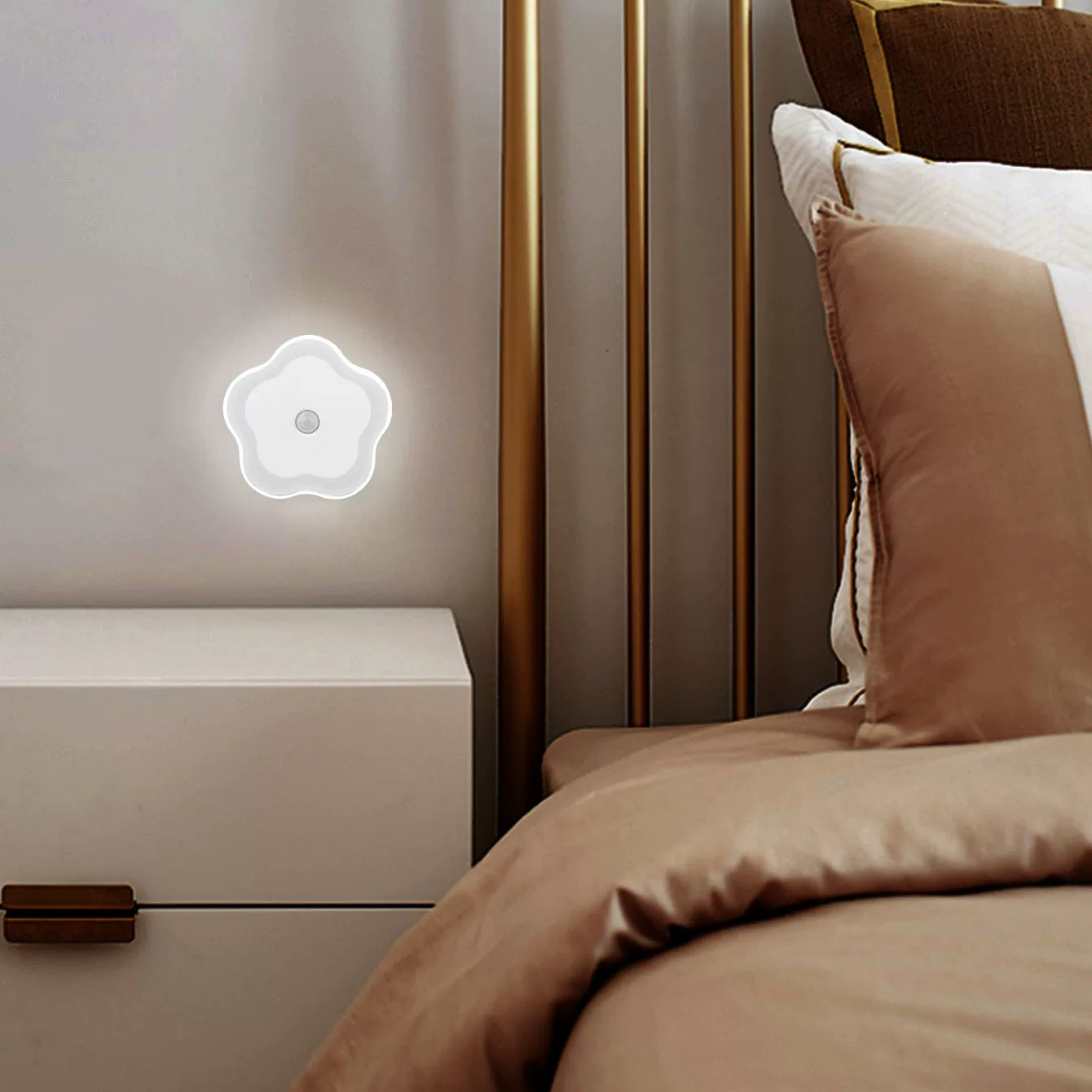 Neue Produkt Schlafzimmer Bewegungssensorleuchte Augenschutz LED Nachtlampe drahtlos kreativ aufladbar magnetisch Kopfteil-Lampe