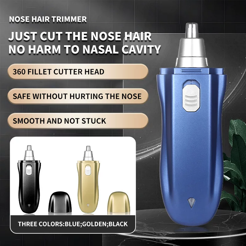 Electric Nose Hair Trimmer Mini Portable USB Charging Men's Safe Nose Hair Trimmer CX-D8