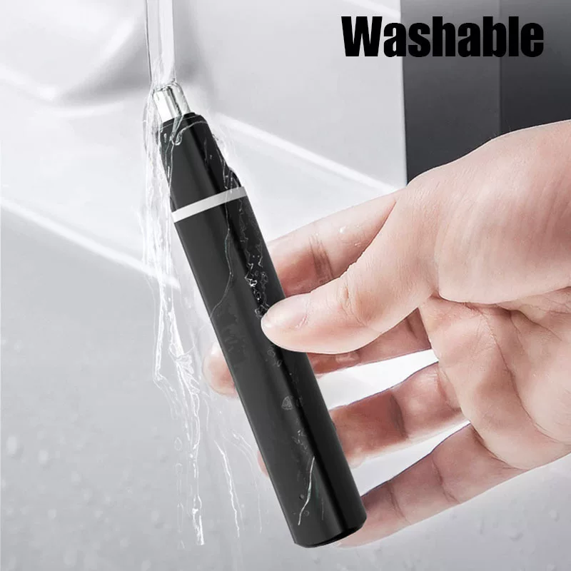 Rechargeable portable nose hair trimmer, nose hair clipper for men and women, nose hair shaver, nose hair trimmer blade