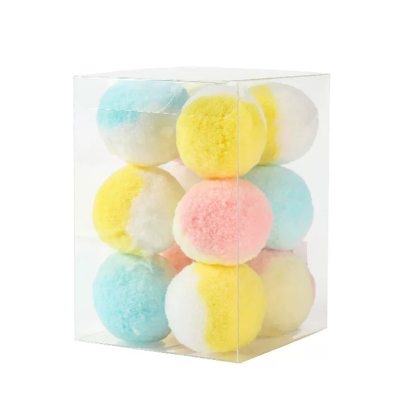 Cat toy balls, self-entertaining and boring gadgets, cat teaser sticks, biting silent balls, elastic little plush balls, teething cat products