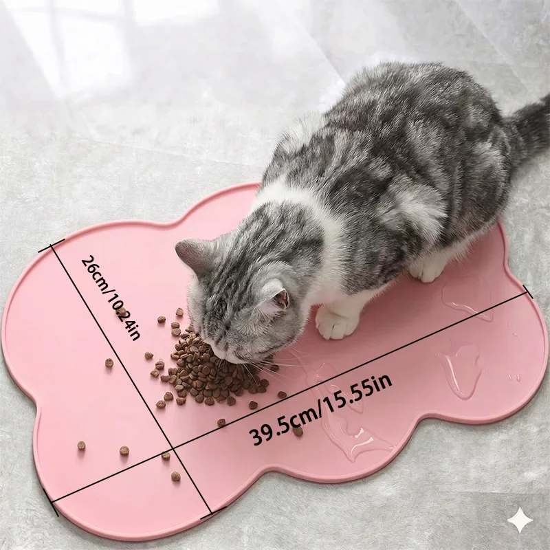 Popular silicone pet food mat, anti-slip, wash-free coffee table mat, heat-resistant table mat, pet mat