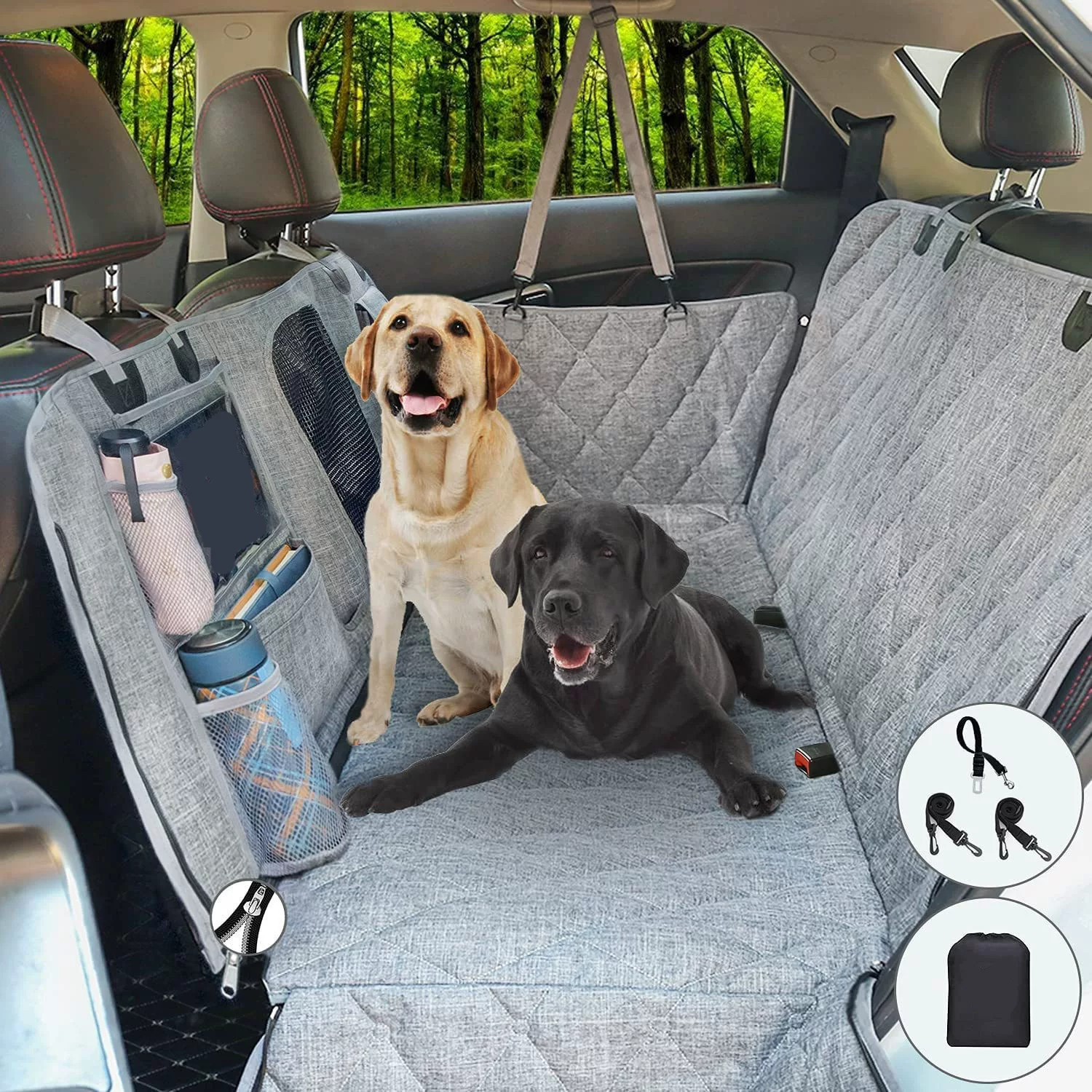 New dog car pet mat, waterproof car rear seat pet car mat, removable dog mat for cars