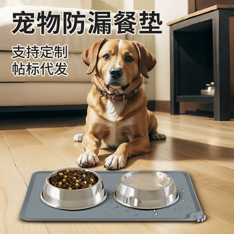 Lebensmittelechtes Silikon-Haustier-Futterschale, spritz- und wasserabweisend, in verschiedenen Größen für Katzen- und Hundefutterschalen