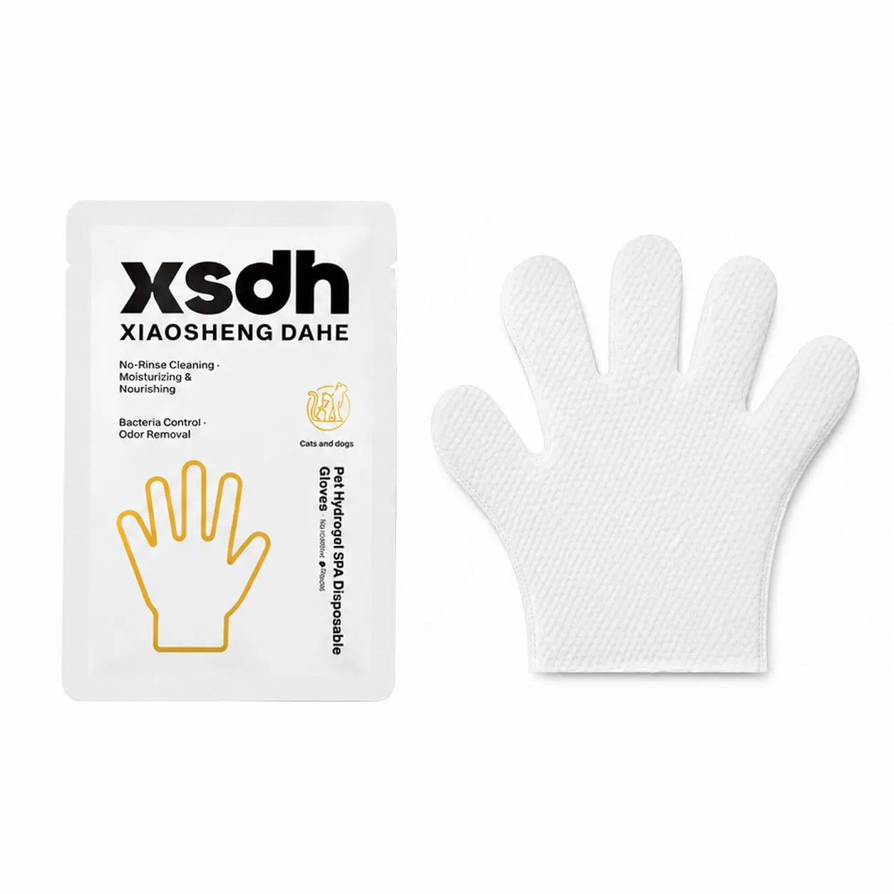 Pet hand sanitizer gloves, cat and dog cleaning, antibacterial, deodorizing, dry cleaning care, SPA gloves, suitable for licking cross-border sources