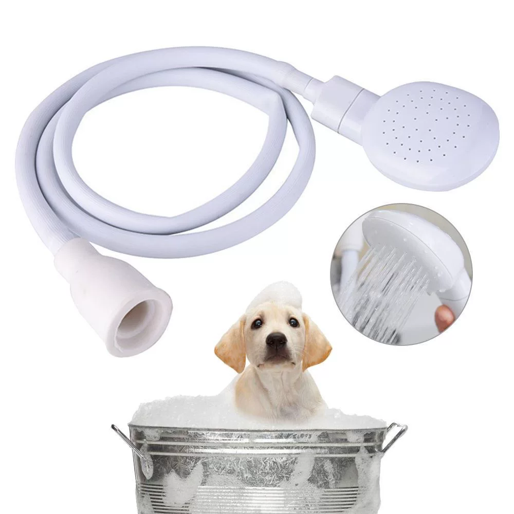 Pet shower head, pet cleaning and grooming supplies, animal shower quick connector nozzle, simple shower head