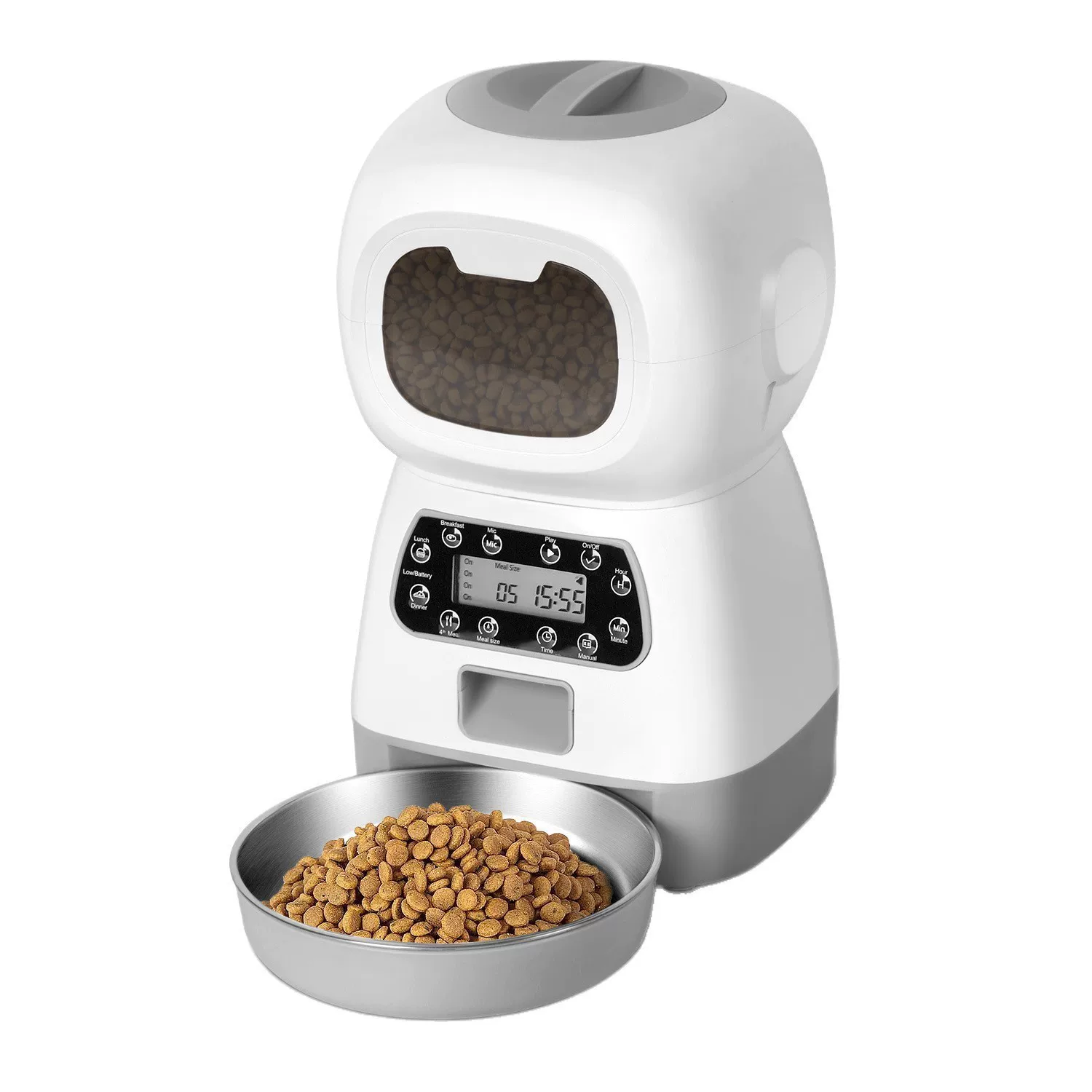 Bester Verkäufe 3.5L Elfen-Pet-Smart-Futterautomat mit WiFi, automatische Timer-Entfernungsteilmenge-Fütterung