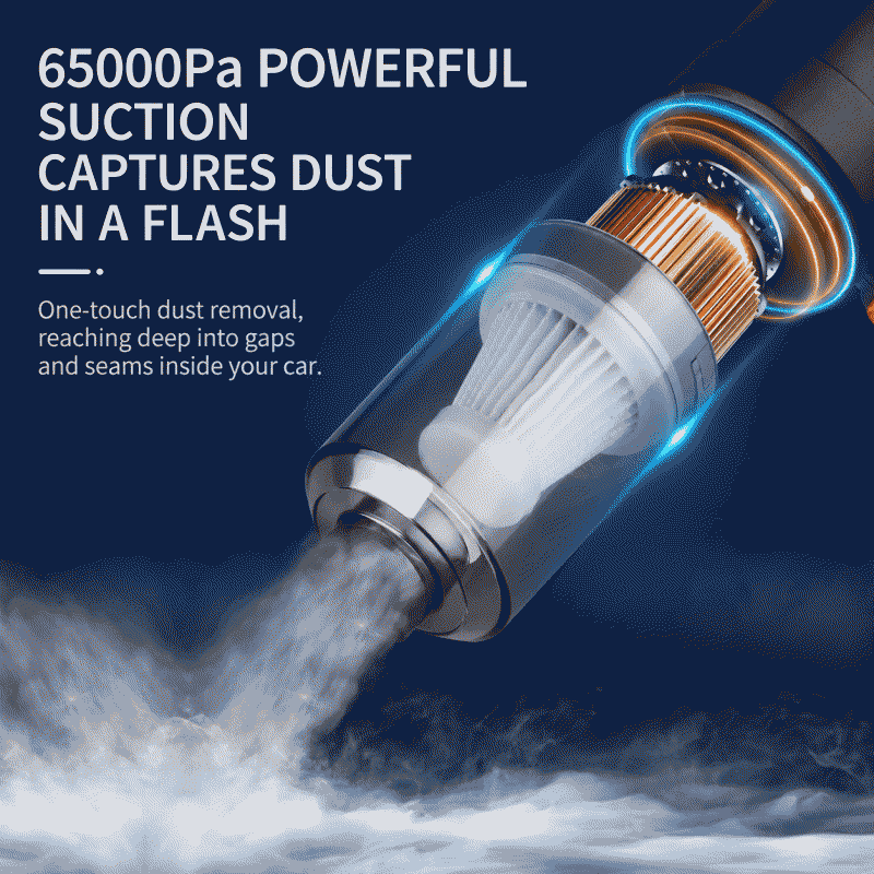 Wholesale of new car vacuum cleaners, household mini blow-suction integrated portable wireless handheld car vacuum cleaners