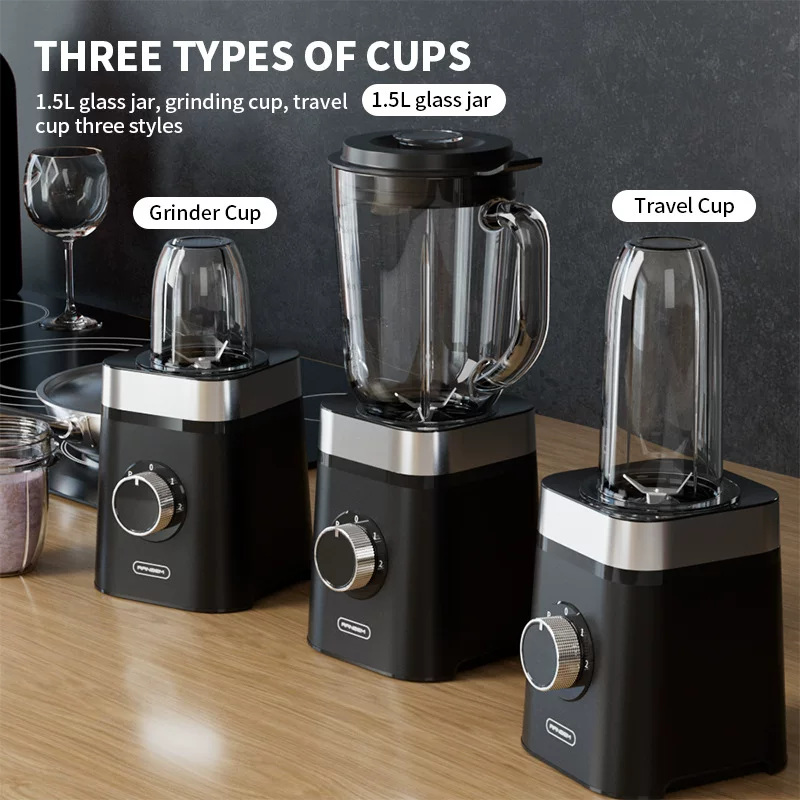 Multifunctional grinding and cooking machine, household blender and meat grinder, fully automatic juice extractor and blender