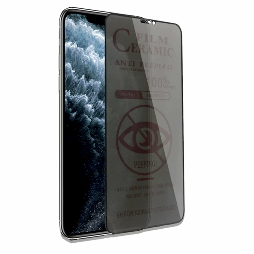 Suitable for iPhone 15pro ceramic film anti-peeping XsMax phone film, iPhone14 matte film 6/7 full screen 8plus